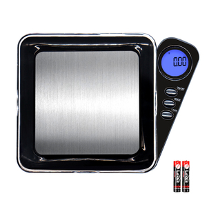 Báscula de Bolsillo Mini Personalizada con Logotipo, Báscula de Cocina Cuadrada de Acero Inoxidable de 500g/0.1g de Precisión para Objetos Pequeños - Product Image 1