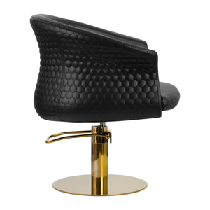 Sillón de Barbería Hidráulico Verde, Silla de Estilismo Ajustable en Altura, Mueble de Salón Portátil - Product Image 4