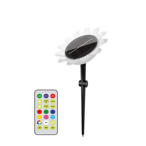 Lumière solaire LED flottante en forme de pétale de tournesol pour piscine, à changement de couleur, avec minuterie, étanche, pour bassin, ruisseau, et lumière décorative à insérer dans le sol pour sources chaudes - Product Image 5