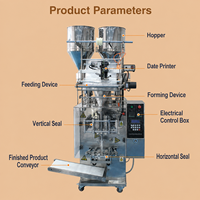 Machine d'emballage entièrement automatique DEEPACK pour sachets de granulés et liquides, 20-60 sachets/min, pour snacks et assaisonnements