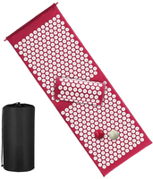 Tapis d'acupuncture écologique Oreiller d'acupuncture et boule de massage pour la relaxation et le soulagement de la douleur Tapis d'acupression extra long