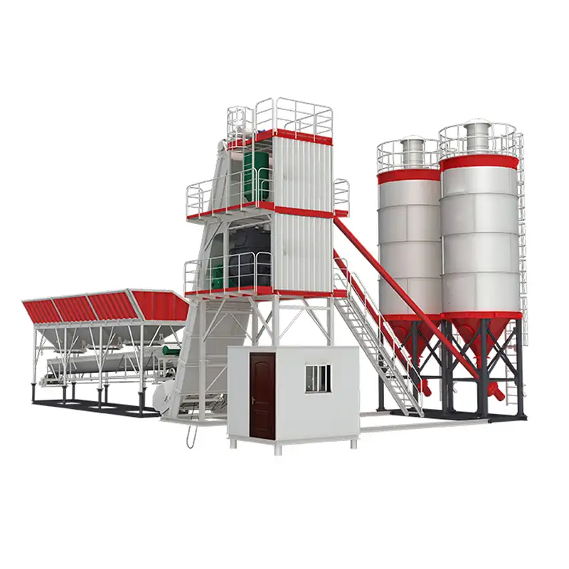 China Top Brand 1000L Mixer Capacity Concrete Plant New Product HZS60G In Low Price For Sale