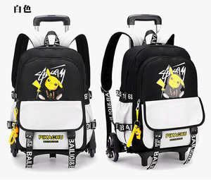 Hot Wholesale Boys Trolley Backpack Student School <b>Bag</b> With Wheels Detachable Waterproof Kids Causal Sports <b>Bag</b> Luggage Backpack - Product Image 1