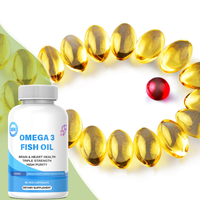 Cápsulas de Aceite de Pescado con Ácidos Grasos Omega-3 OEM |   EPA DHA de Alta Pureza 1200mg |   Suplemento para el Corazón, el Cerebro y las Articulaciones, Destilado Molecularmente, Personalizado