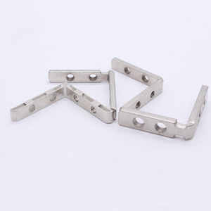 L-Shaped Connector Carbon Steel Zinc Alloy Nickel Plated Water Resistant For Door Window Frames - Product Image 2