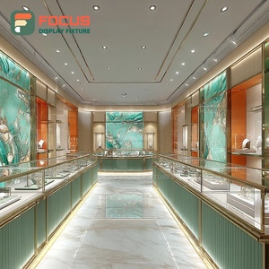 Modern High End Jewelry Display Case Laminated Finish Jewelry Shop Display Cabinet - Product Image 1