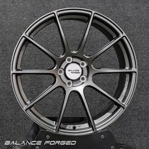 Rines Forjados Monobloque de 10 Radios en Color Gris Mate de 17, 18, 19, 20 y 21 Pulgadas, Ligeros, para Ford Mustang, <span class=keywords><strong>Nissan</strong></span> 400Z, Lexus IS/<span class=keywords><strong>RC</strong></span> - Product Image 3