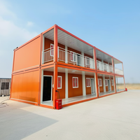 Maison préfabriquée à montage rapide, bâtiment mobile et compact pour camp de travail