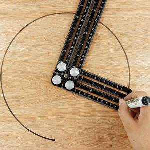 Advanced Aluminum Alloy <b>Speed</b> <b>Square</b> Multi-Angle Template Tool DIY Layout Handheld Measuring Ruler 3-Year Warranty Hand Tools - Product Image 5