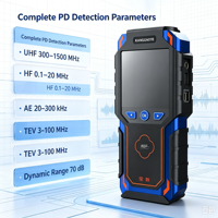 Detector de descargas parciales multifuncional portátil, detector de PD multimétodo para inspección de unidades principales de anillos de distribución