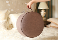 Pouf de sol en lin de haute qualité coussin méditation oreiller repose-pieds coussin Premium Yoga traversins coussins de chaise ronds