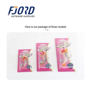 FJORD-anzuelo de pesca con cabeza de plomo, cebo de pesca con ojos luminosos de 3-11g, 5 secciones, señuelo de pesca de camarón de plástico suave japonés, gran oferta - Product Image 3