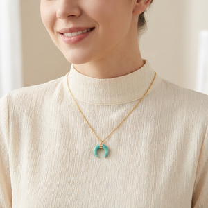 <span class=keywords><strong>Collana</strong></span> <span class=keywords><strong>con</strong></span> Pendente in Ametista Naturale a Forma di Luna <span class=keywords><strong>con</strong></span> Catena in Oro per Donna Gioielli di Alta Qualità Vendita all'Ingrosso - Product Image 6