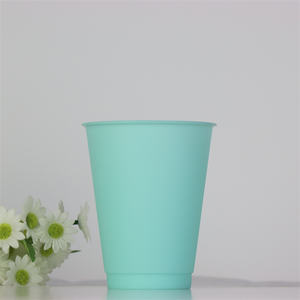 Gobelets à jus jetables personnalisés en PS à paroi simple, avec logo personnalisé et impression numérique à changement de couleur - Product Image 1