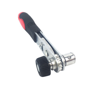 DZT <b>Mini</b> <b>Ratchet</b> Wrench 1/4 Inch Metric Hex Drive With Red Black Handle For Steel Wire Repair - Product Image 1