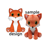 Peluche personnalisée renard fennec, jouet en peluche doux, poupée en peluche câline, fabricant de jouets en peluche sur mesure