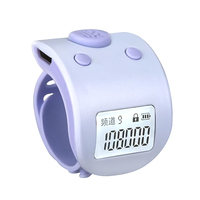 Compteur de prières numérique rechargeable manuel à LED de type anneau, silencieux, pour le sport, cadeau