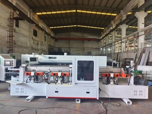 Machine de chantournage automatique certifiée CE pour cadres de portes robustes avec rainurage intégré et scellement des bords en PUR - Product Image 3