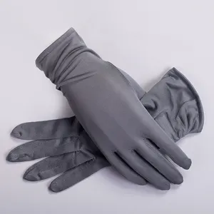 Gants tactiles personnalisés 100% pièces, revêtement de luxe cocon, gants cosmétiques, en soie crus, hydratant