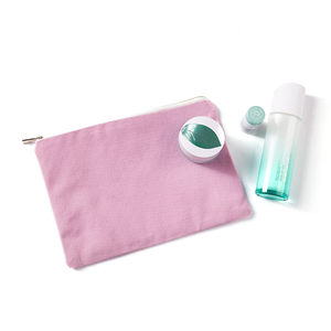 OEM Custom Cosmetic Bag Recycled Durable Travel <b>Makeup</b> Pouch Zipper Waterproof Lipstick Perfume <b>Storage</b> Cotton Canvas Logo - Product Image 1