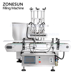 ZONESUN ZS-DTGT4Tデスクトップ4ヘッドピストンポンプペースト自動チーズペニュマティック充填機 - Product Image 6