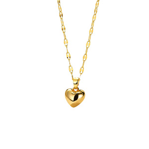 <span class=keywords><strong>Collana</strong></span> <span class=keywords><strong>girocollo</strong></span> da donna alla moda con cuore dorato elettroplaccato, gioielli sportivi in lega di qualità stabile, alla moda e abbinabili a tutto. - Product Image 6