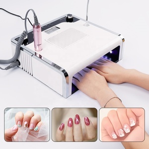Juego de máquina de uñas 3 en 1 con lámpara LED de 108W Secador de uñas y aspiradora potente - Product Image 6