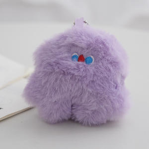 Portachiavi personalizzato per ragazze carine in peluche con animali Kawaii cartoni animati con ciondolo portachiavi con ciondolo in pelliccia sintetica giocattolo di peluche portachiavi - Product Image 6