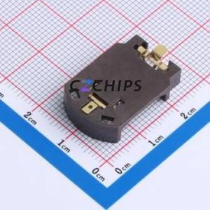 BS-CR2032-8 Button & Strip Battery Connector SMD Connector Battery Holder CR2032 Gold - Product Image 2