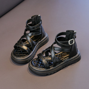 Nuovi Sandali Romani Estivi per Bambine, Scarpe da Principessa per Bambine, Suola Morbida, Casual, da Spiaggia, Leggeri e Traspiranti - Product Image 5