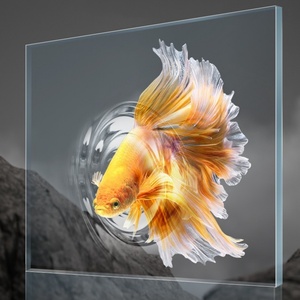 Acquario da Tavolo in Vetro HD Silenzioso per Soggiorno, Novità 2024, Piccolo Acquario per Pesci Rossi con Curvatura a Caldo - Product Image 3