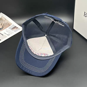 Primavera otoño americano Retro gorra de béisbol 100% algodón <span class=keywords><strong>DEUS</strong></span> letra bordado malla transpirable al aire libre playa sombrilla Unisex - Product Image 5