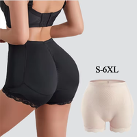 Offre Spéciale Butt Lifter culotte shapewear shorts éponge coussin shaper grande taille rembourré fesses hanche façonnage shaper pantalon pour les femmes