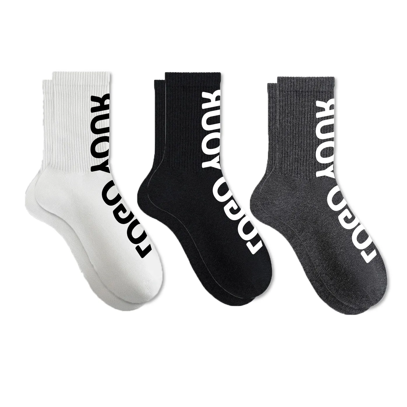 brand custom cotton high quality socks low moq 50 paris custom socks