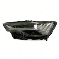 Bloc optique LED pour Audi A6 C8 2019-2024, phare avant à 5 bandes LED Matrix, éclairage automatique, remplacement de phare avant de voiture