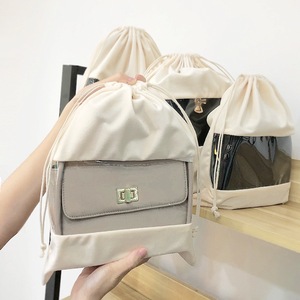 Sacs promotionnels de luxe en velours suédé jetables avec fenêtre transparente pour sacs à main, chaussures, sèche-cheveux et vêtements - Product Image 1