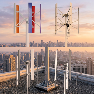 Generador Eólico Tipo H de Alta Calidad de 100KW, Energía Eólica, Aerogenerador de Eje Vertical, 400V, Diámetro del Rotor de 9.5m, Aluminio - Product Image 4
