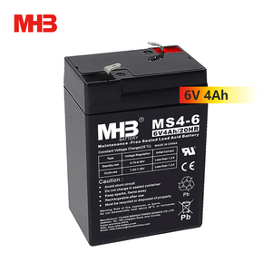 Batería <span class=keywords><strong>de</strong></span> ácido <span class=keywords><strong>de</strong></span> plomo recargable sellada Mhb Agm Vrla 6V 4ah 20HR <span class=keywords><strong>para</strong></span> sistemas <span class=keywords><strong>de</strong></span> iluminación <span class=keywords><strong>de</strong></span> <span class=keywords><strong>emergencia</strong></span> - Product Image 1