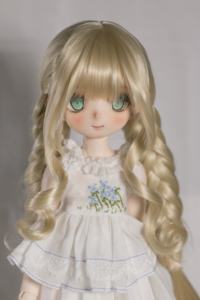 Coletas rubias doble trenzadas personalizadas de fábrica, 1/3, 1/4, 1/6, 8-9 pulgadas, pelo de <span class=keywords><strong>muñeca</strong></span> inteligente para muñecas, accesorios para pelucas BJD - Product Image 3