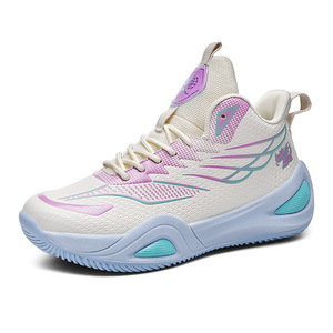 Zapatillas deportivas Mandarin Ducks para niños de 6 a 8 años y adolescentes de 15 años, con cordones delanteros y forro de malla, ideales para canchas de cemento de primaria y secundaria. - Product Image 5