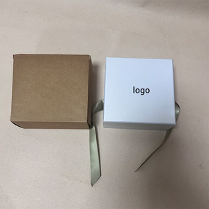 Boîte cadeau rigide en papier écologique, directement de l'usine, avec ruban satiné, logo personnalisé, couvercle et base de haute qualité pour bracelet - Product Image 4