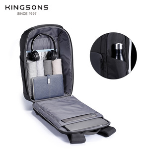 Kingsons Men's <b>Backpack</b> 20-35L <b>Waterproof</b> Polyester Fiber Laptop Bag Everyday Use - Product Image 3