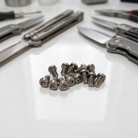 Vis de pivot CNC personnalisées pour couteau pliant, vis de poignée Torx pour couteau papillon Balisong, fabrication OEM sur mesure selon dessin