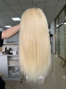 Productos de Venta caliente Peluca de pelo liso <span class=keywords><strong>Rubio</strong></span> <span class=keywords><strong>tonto</strong></span> 613 13x6 13x4 HD Pelucas de cabello humano frontal de encaje - Product Image 5