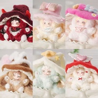 Authentique Lucky Deer Nai Goodnight Bunny Witch Letter Glass Troisième Génération Blind Box Doll Hand Pendant Gift Plush Toys