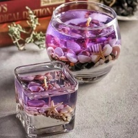 Handgefertigter Duftkerzenhalter aus Glas mit Seestern-Muschel-Design, Umweltfreundliche Kristallkerze, Heimdekoration, Geschenk für Diwali