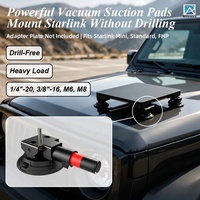 Ventouse à vide pour antenne Starlink – Base adhésive sans perçage compatible avec le support Starlink Gen3 Mini Roam pour voiture, camping-car, yacht