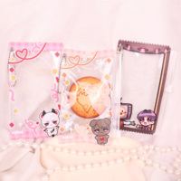 Pochette personnalisée pour badges en fer blanc avec logo, étui de protection, sac de rangement pour badges, pochette porte-badges style japonais, sac Ita