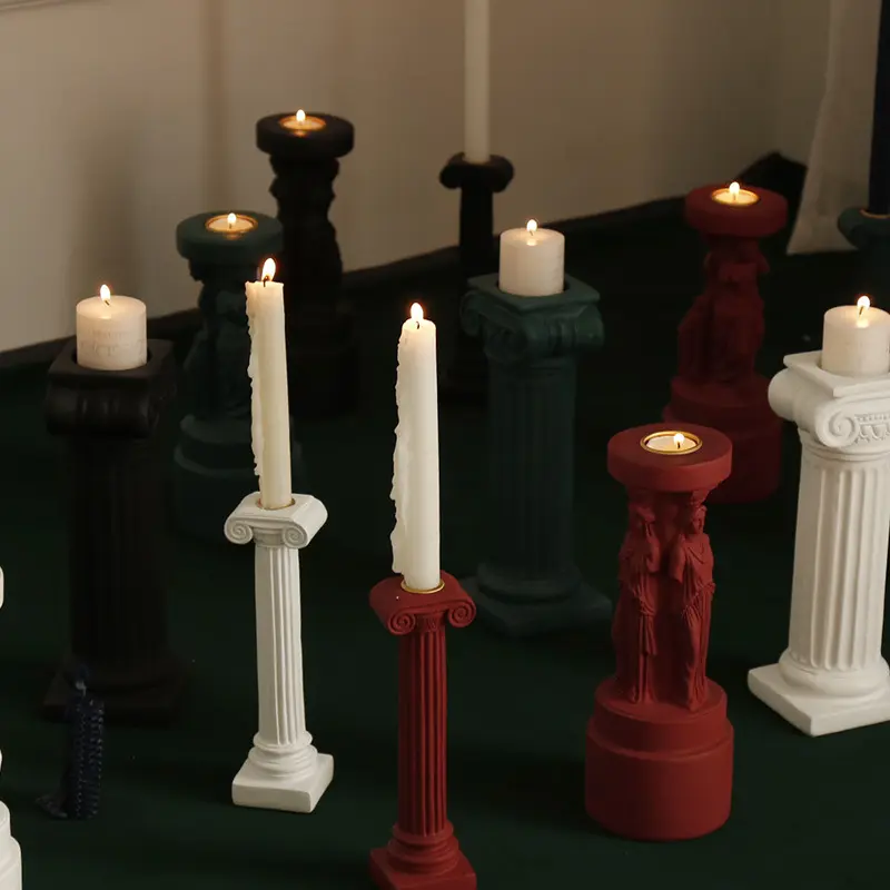 Creativo Greco Sophia Venus Dea Romana pilastro candela profumata candeliere