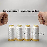 Fil spécial pour la création de bijoux, matériel DIY, accessoires de connexion pour colliers, bobine de fil de coton, cordon de perlage